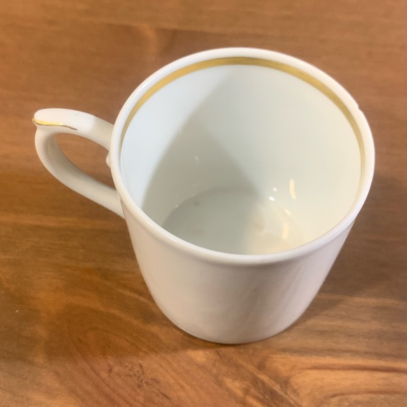 Small Cup carriage coach Scroll-Arched vintage Paris porcelain Made In Portugal - Picture 6 of 13